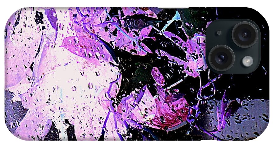 Rain iPhone 15 Case featuring the photograph April Showers Abstract by VIVA Anderson