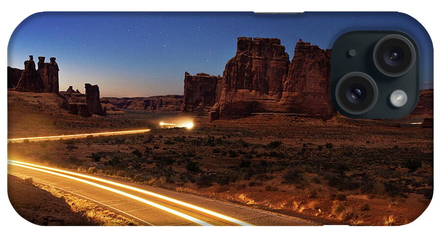 Arches iPhone Case featuring the photograph Arches Evening Exit by Owen Weber