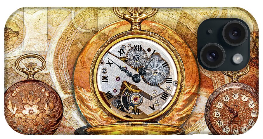 Digital iPhone Case featuring the digital art Arnex Watch Co. Ladies Pendant Watch Incabloc 17 Jewel by Anthony Ellis