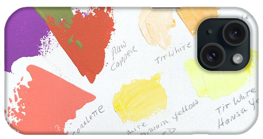Face Mask iPhone Case featuring the photograph Artist Paint Splotch by Theresa Tahara