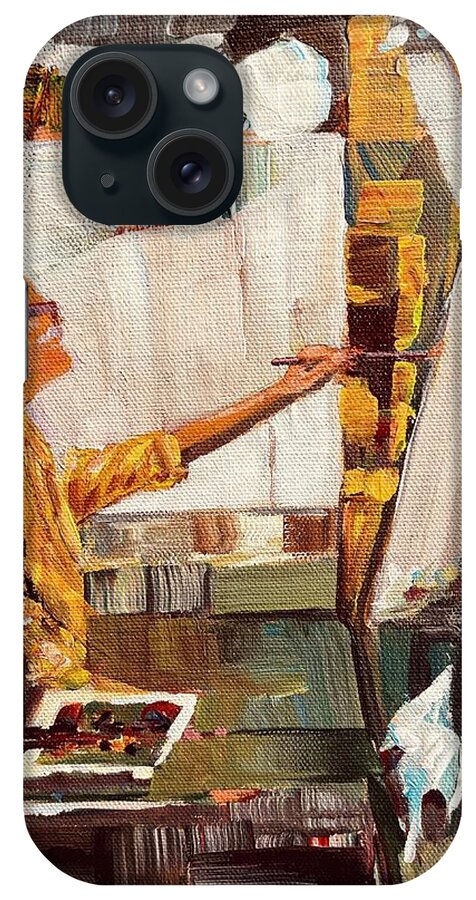 Artist Studio iPhone Case featuring the painting Artist studio by Ray Khalife