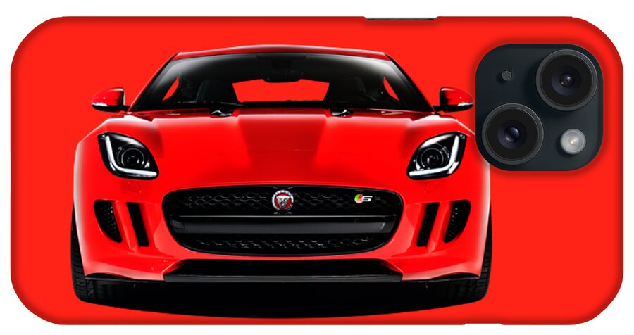 Jaguar F Type iPhone Case featuring the photograph The F-Type Face by Mark Rogan