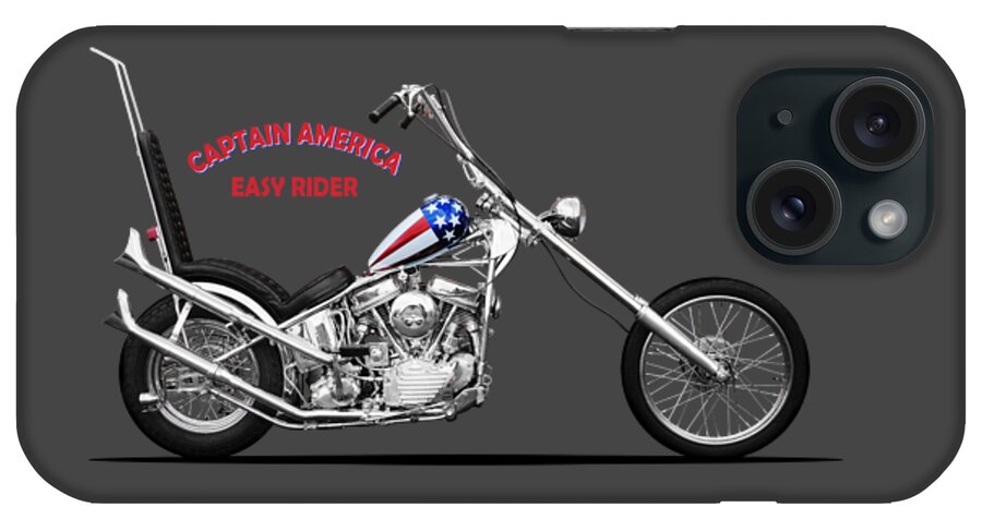 Chopper Motorcycle iPhone Case featuring the photograph Captain America Chopper by Mark Rogan