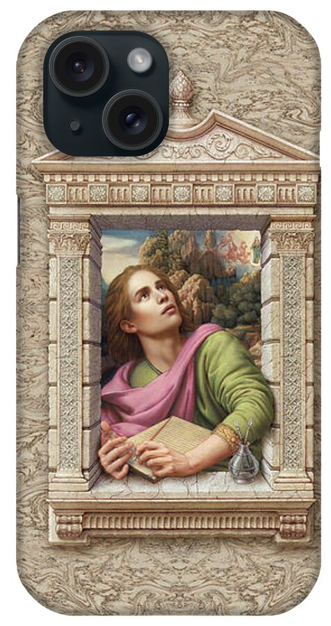 Christian Art iPhone Case featuring the painting St. John of Patmos #2 by Kurt Wenner