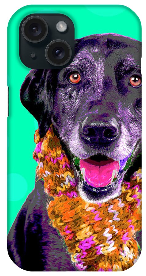 Dogs iPhone Case featuring the photograph PopArt Dapple Lab by Renee Spade Photography