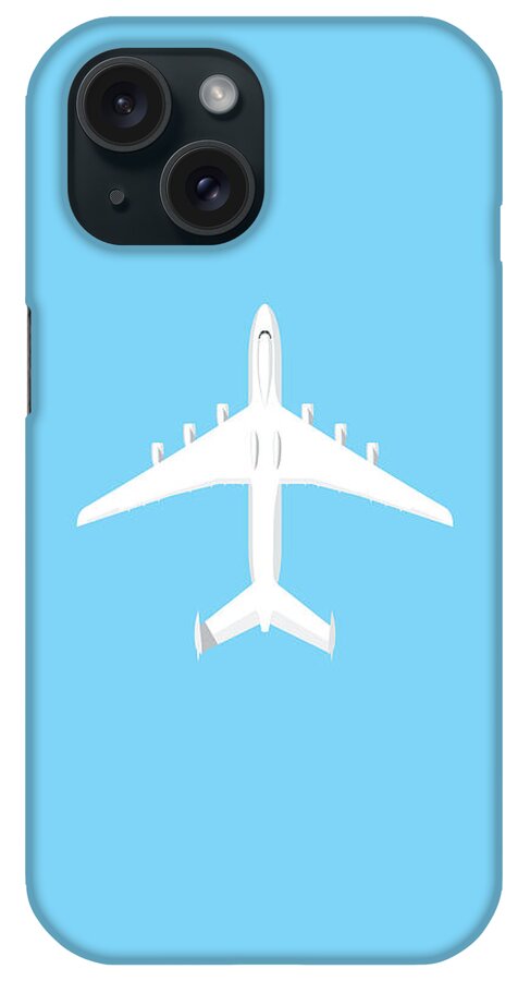 Airplane iPhone Case featuring the digital art An-225 Mriya - Sky by Organic Synthesis