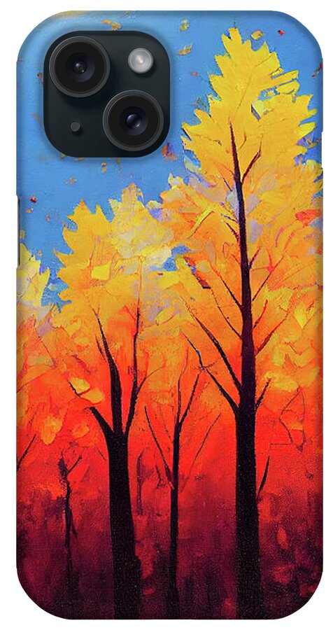 Autumn Landscape iPhone Case featuring the digital art Fall Is In The Air by Mark Tisdale
