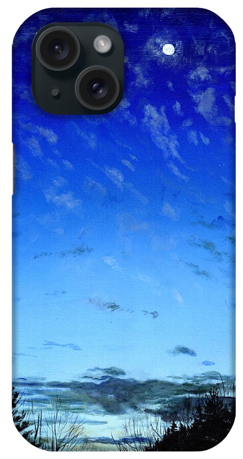 Landscape iPhone Case featuring the painting As Evening Falls by Shana Rowe Jackson