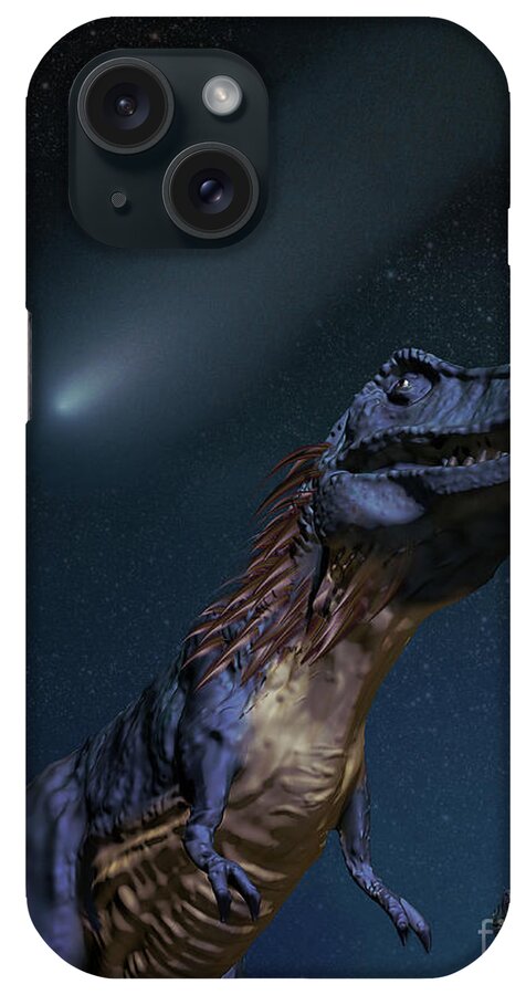 Dinosaur iPhone Case featuring the photograph Asteroid And Dinosaurs, Illustration by Spencer Sutton