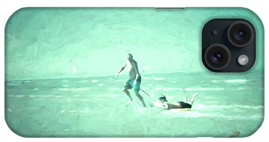  iPhone 15 Case featuring the photograph At the Beach 1252023 x by Cathy Anderson