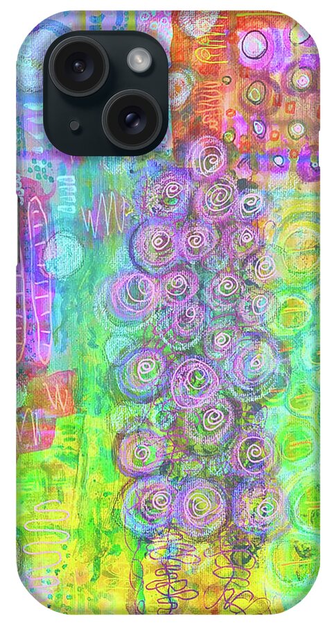 Waterlily iPhone Case featuring the mixed media At the Waterlilypond by Mimulux Patricia No