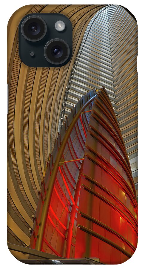 Hotel iPhone Case featuring the photograph Atlanta Marriott Marquis Hotel Atrium 9 by Richard Krebs
