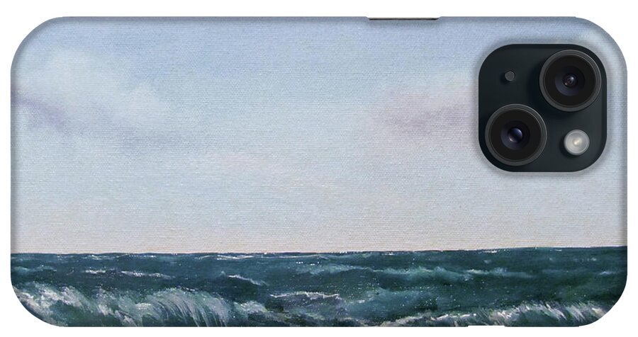  iPhone Case featuring the painting Atlantic by Edward Theilmann