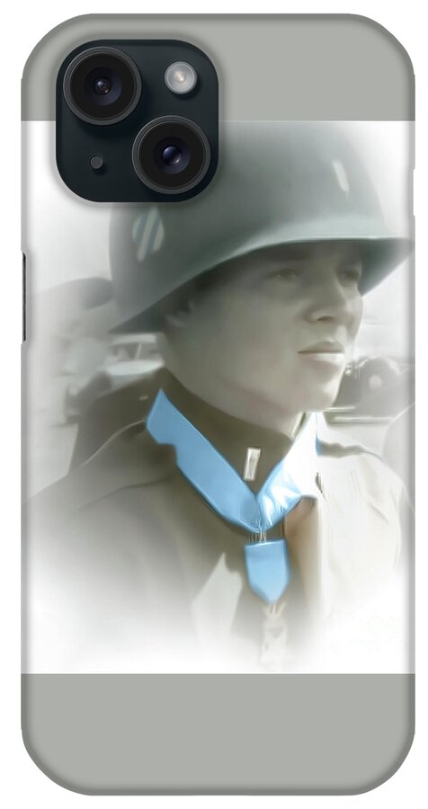 Audie Murphy iPhone Case featuring the photograph Audie Murphy - Medal Of Honor by Dyle Warren