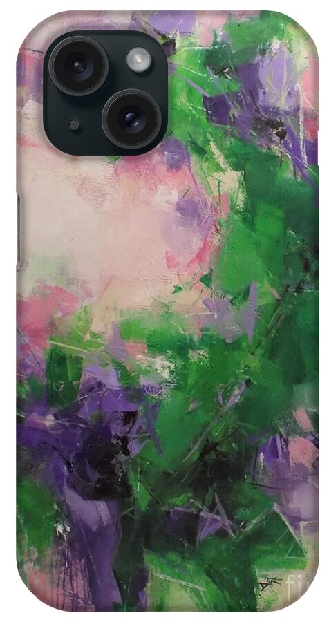 Abstract iPhone Case featuring the painting Augusta by Dan Campbell