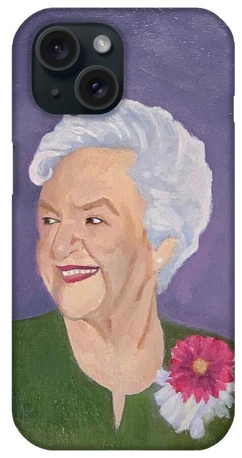 Relative iPhone Case featuring the painting Aunt Ruth by Jerry Walker