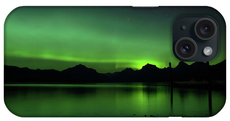  iPhone Case featuring the photograph Aurora Borealis in Landscape by William Boggs