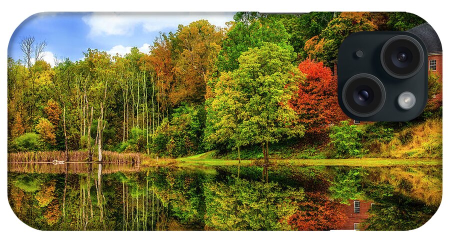 King College iPhone Case featuring the photograph Autumn at King College by Shelia Hunt