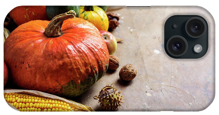 Thanksgiving iPhone Case featuring the photograph Autumn Background by Jelena Jovanovic