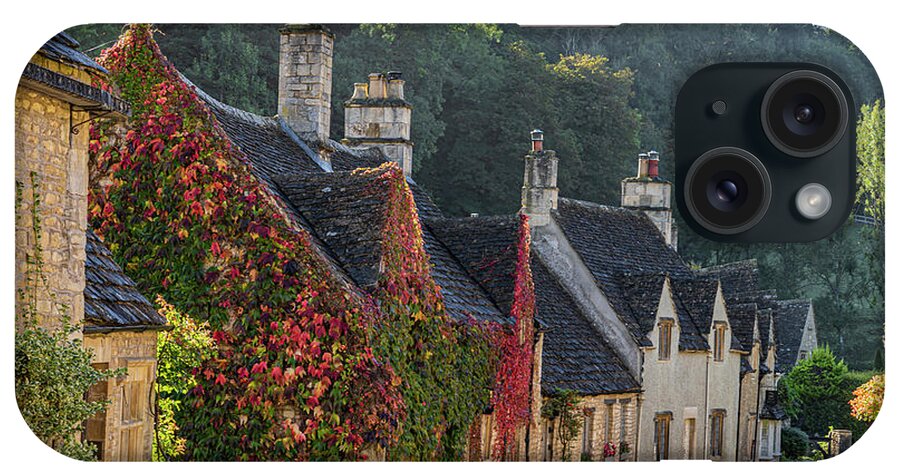 Wayne Moran Photograpy iPhone Case featuring the photograph Autumn Castle Combe Cotswold District by Wayne Moran