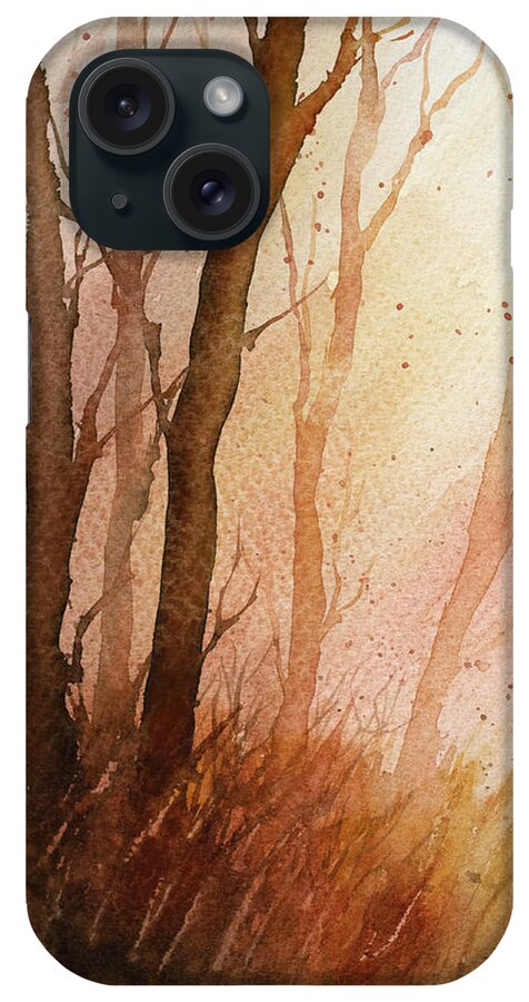Autumn iPhone Case featuring the painting Autumn Glow by Rebecca Davis