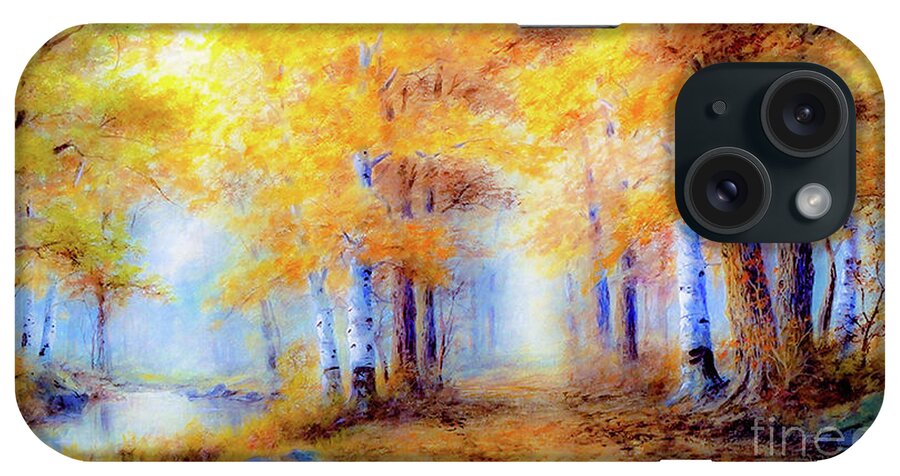 Landscape iPhone Case featuring the painting Autumn Grace by Jane Small