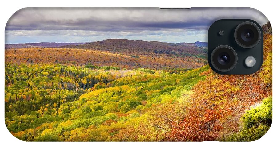 Scenic iPhone Case featuring the photograph Autumn in Copper Harbor by Susan Rydberg
