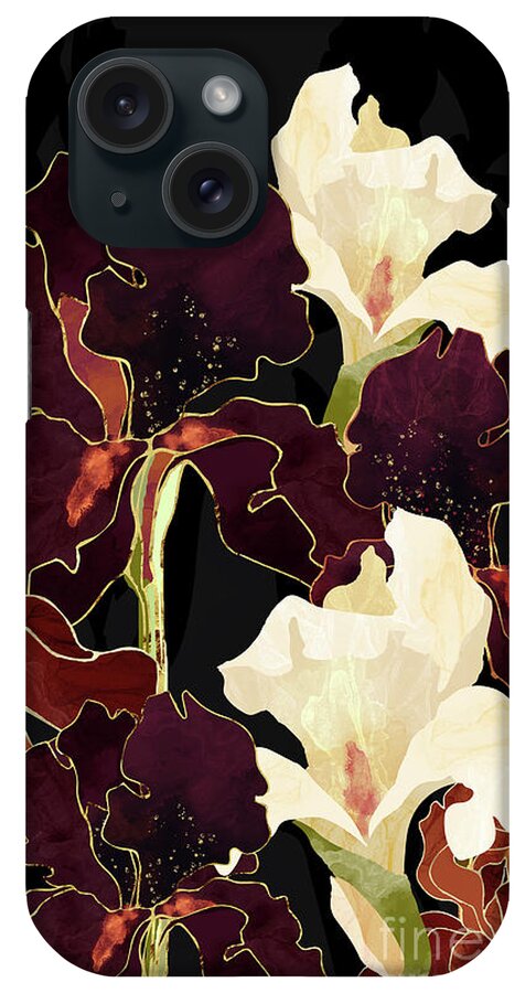 Autumn iPhone Case featuring the digital art Autumn Iris by Spacefrog Designs