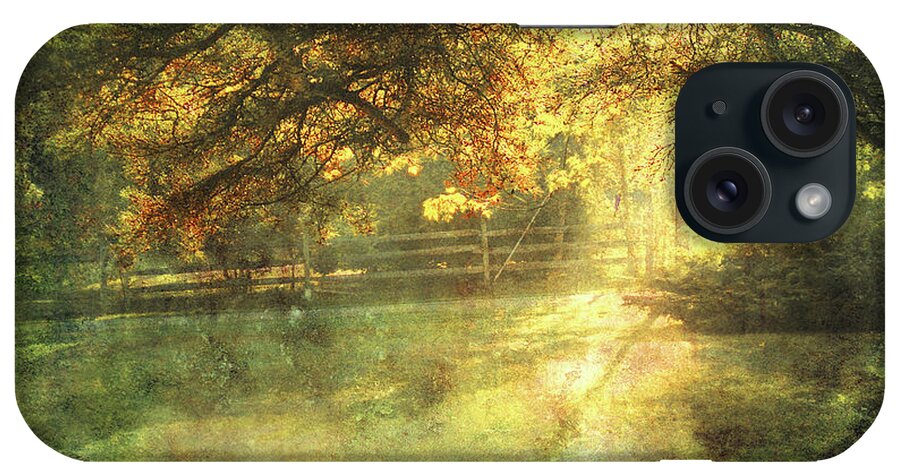 Landscape iPhone Case featuring the photograph Autumn Light by Ellen Cotton