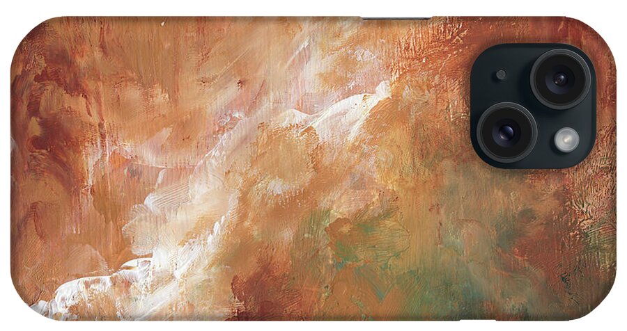 Abstract iPhone Case featuring the painting Autumn Passage by Jai Johnson