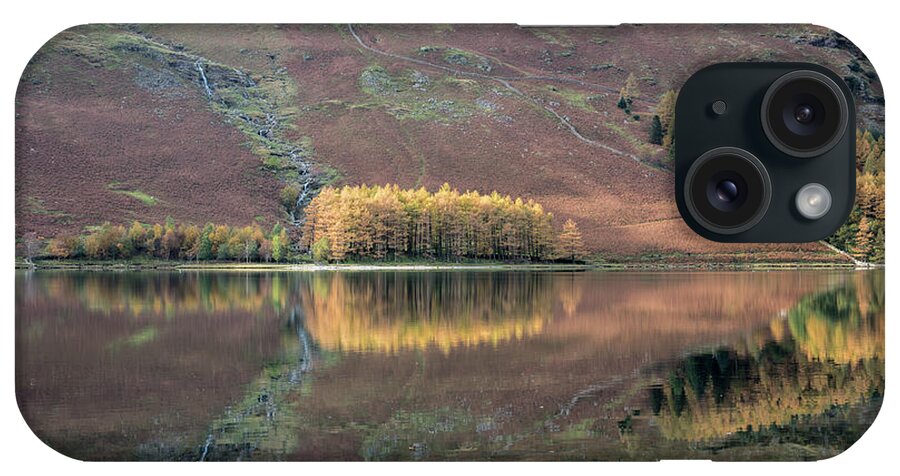 Autumn iPhone Case featuring the photograph Autumn Reflections, Butteremere, Lake District, England, Uk by Sarah Howard