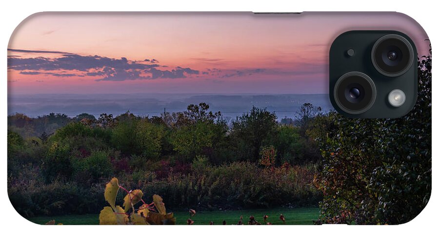 Landscape iPhone Case featuring the photograph Autumn Sunset over Seneca Lake by Chad Dikun