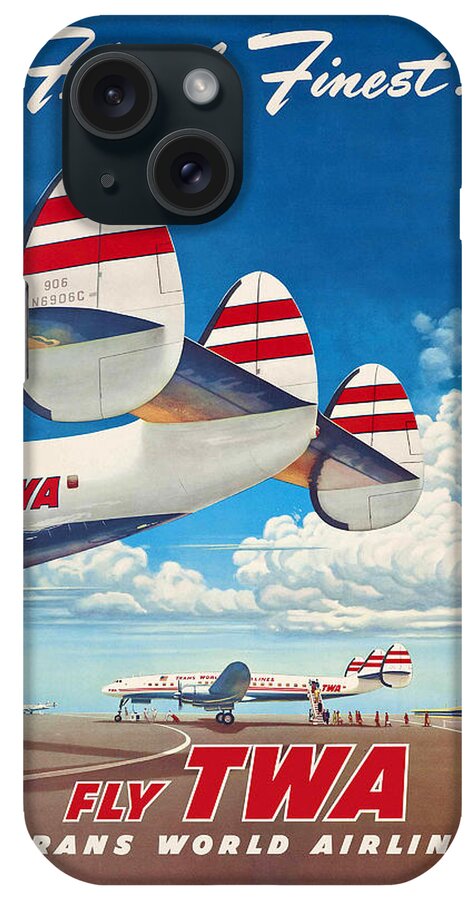 Vintage Airlines iPhone Case featuring the photograph Aviation Art 55 by Andrew Fare