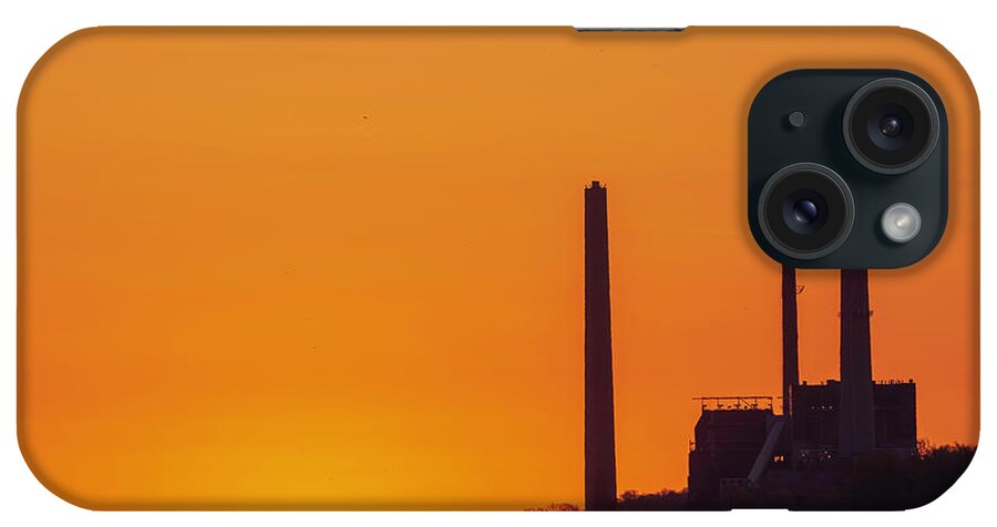 Avon iPhone Case featuring the photograph Avon Power Plant Sunrise by James McClintock
