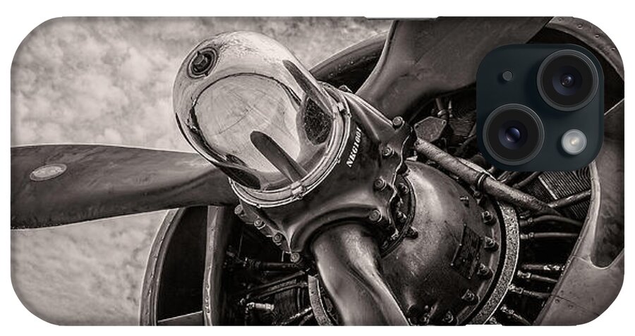 Props iPhone Case featuring the photograph B-24 Engine Prop by Mike Burgquist