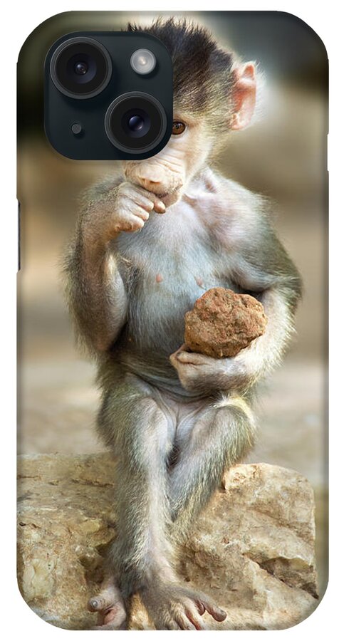 Baboon iPhone Case featuring the photograph Baboon Baby by Yuri Peress