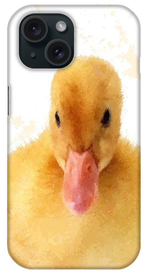 Nature iPhone Case featuring the drawing Baby Duck Duckling Childs Room by David Dehner