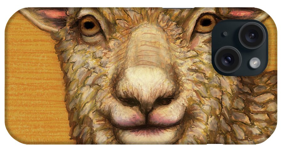 Sheep iPhone Case featuring the painting Babydoll Southdown Sheep by Amy E Fraser