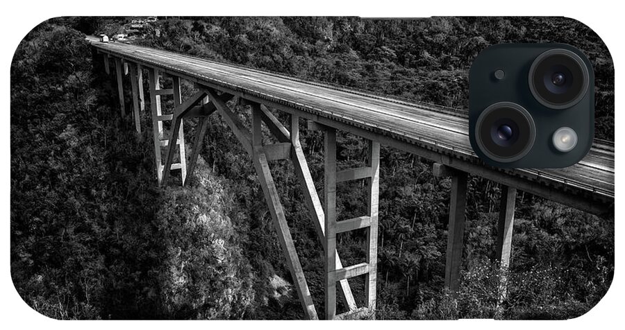 Bridge iPhone Case featuring the photograph Bacunayagua Bridge by Elin Skov Vaeth