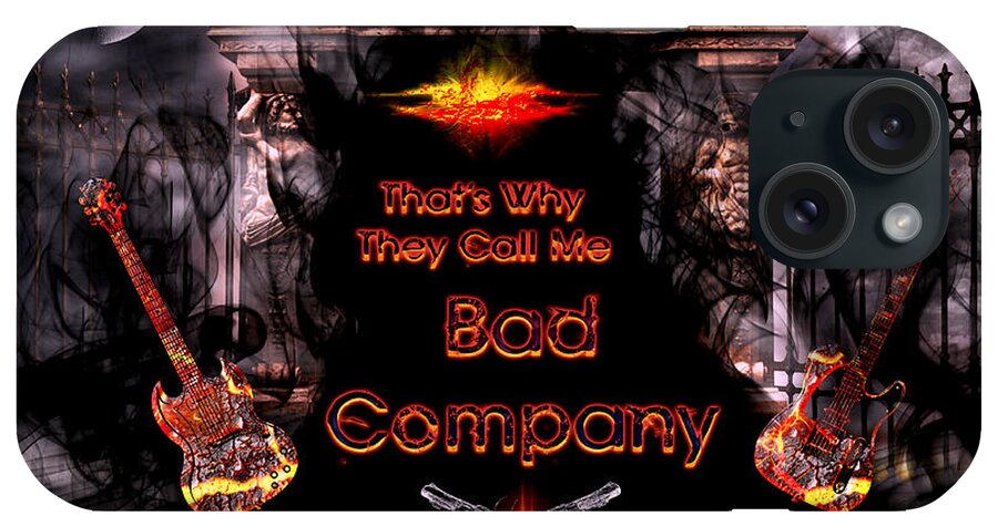 Bad Company iPhone Case featuring the digital art Bad Company by Michael Damiani