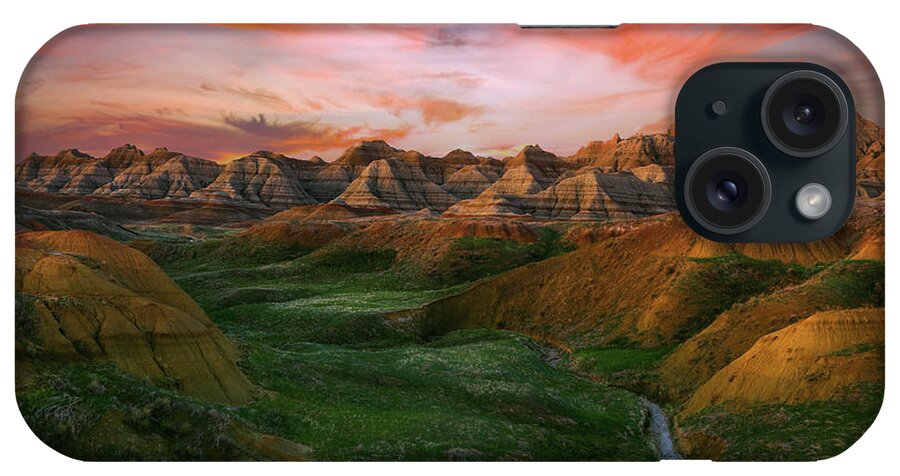 Badlands Sunrise iPhone Case featuring the photograph Badlands Beauty by Dan Sproul