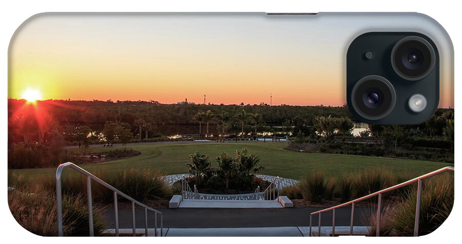 Office iPhone Case featuring the photograph Baker Park - Dawn over Naples Baker Park by Ronald Reid