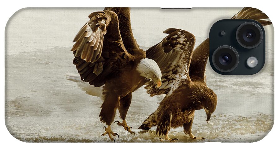 Bird iPhone Case featuring the photograph Bald Eagle Series #9 Ending The Attack by Patti Deters