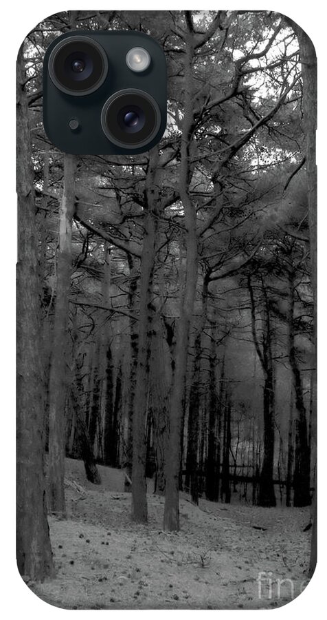 Black And White iPhone Case featuring the photograph Bare Forest by Doc Braham