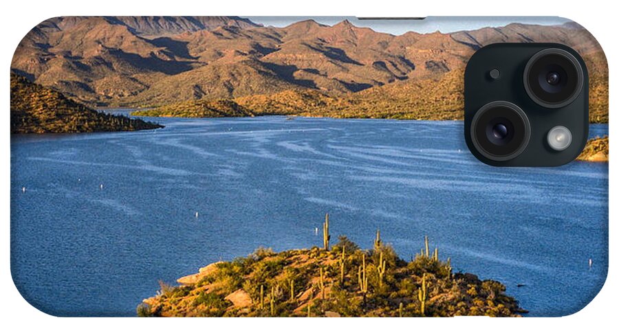 Arizona iPhone Case featuring the photograph Bartlett Lake Arizona Golden Hour by Anthony Giammarino