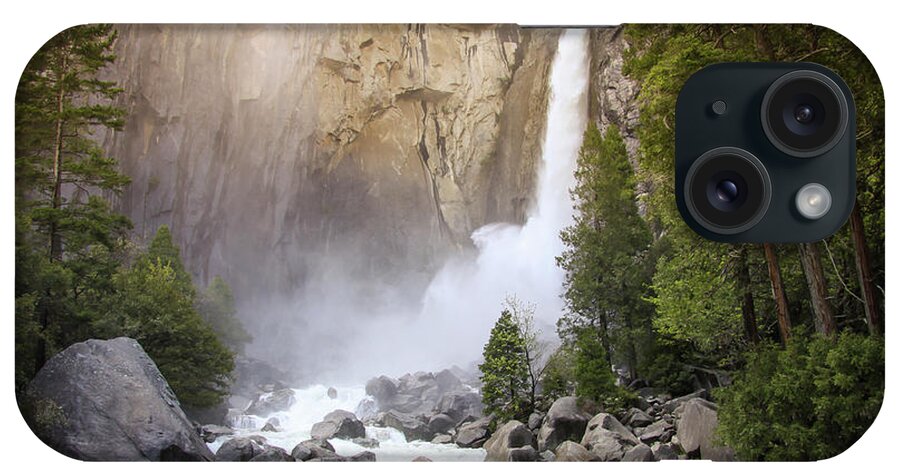 California iPhone Case featuring the photograph Base of Yosemite Falls by Dawn Richards