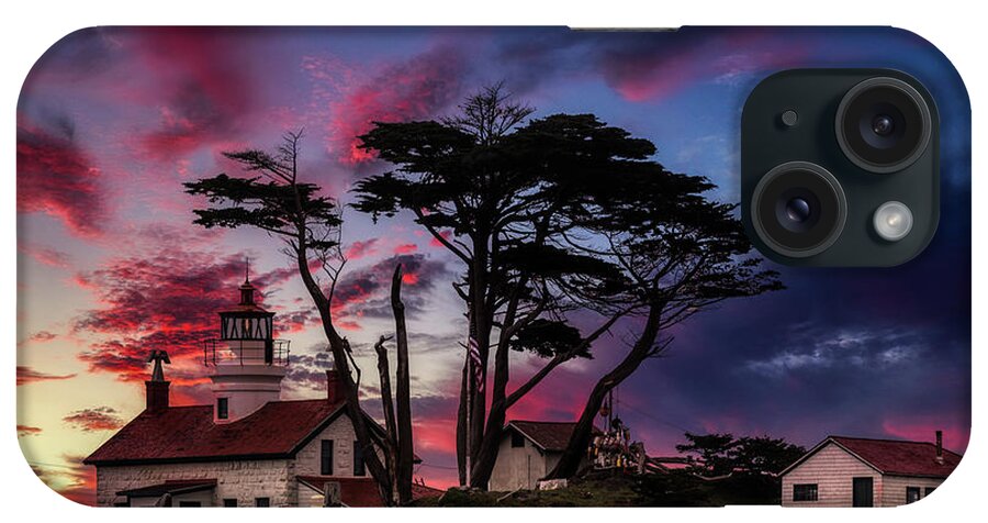 Battery Point Lighthouse iPhone Case featuring the photograph Battery Point Lighthouse At Sunset by Mountain Dreams