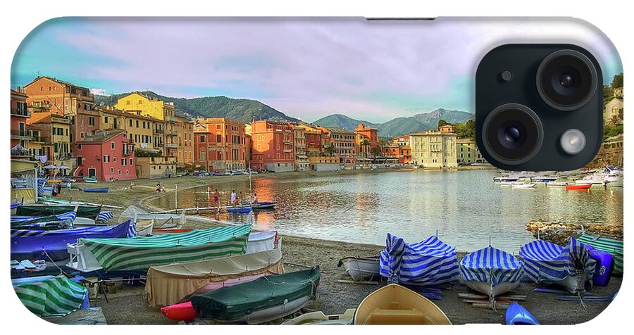 Harbor iPhone Case featuring the photograph Bay of Silence - Sestri Levante - Italy by Paolo Signorini