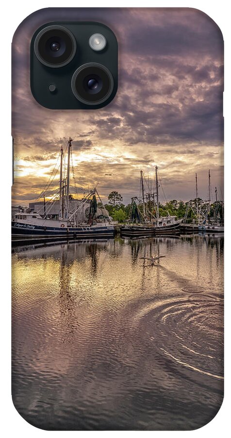 Bayou iPhone Case featuring the photograph Bayou Sunset with Pelican, 5/29/21 by Brad Boland
