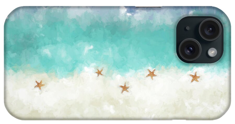 Starfish iPhone Case featuring the photograph Beach Abstract with Starfish by Alison Frank